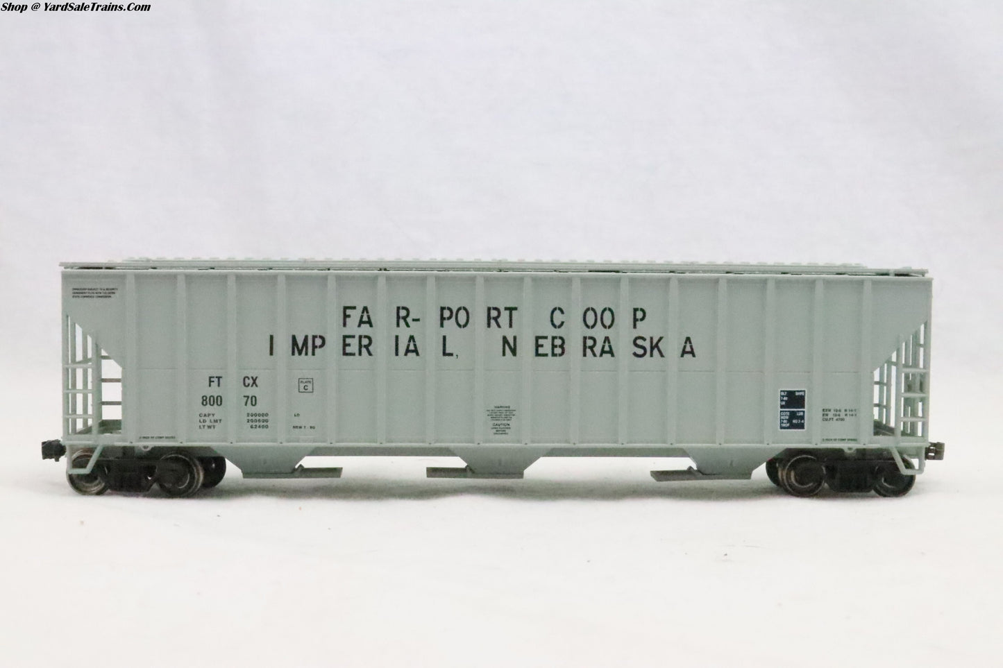 RND-7887 - FMC Covered Hopper - Imperial - FTCX 80070 - Resistor & Metal Wheels - HO Scale - Preowned