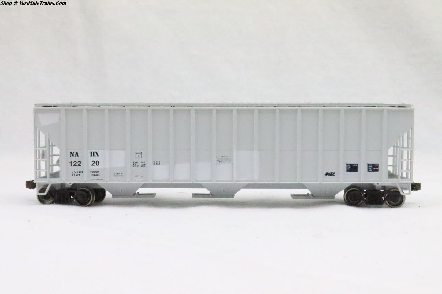 RND-7863 - FMC Covered Hopper - NAHX - NAHX 12220 - Resister & Metal Wheels - HO Scale - Preowned
