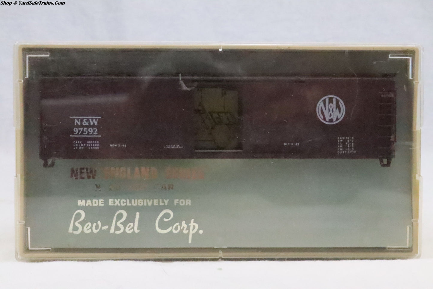 BEV-760 - Box Car Kit - Norfolk & Western - N&W 97592 - HO Scale - Preowned