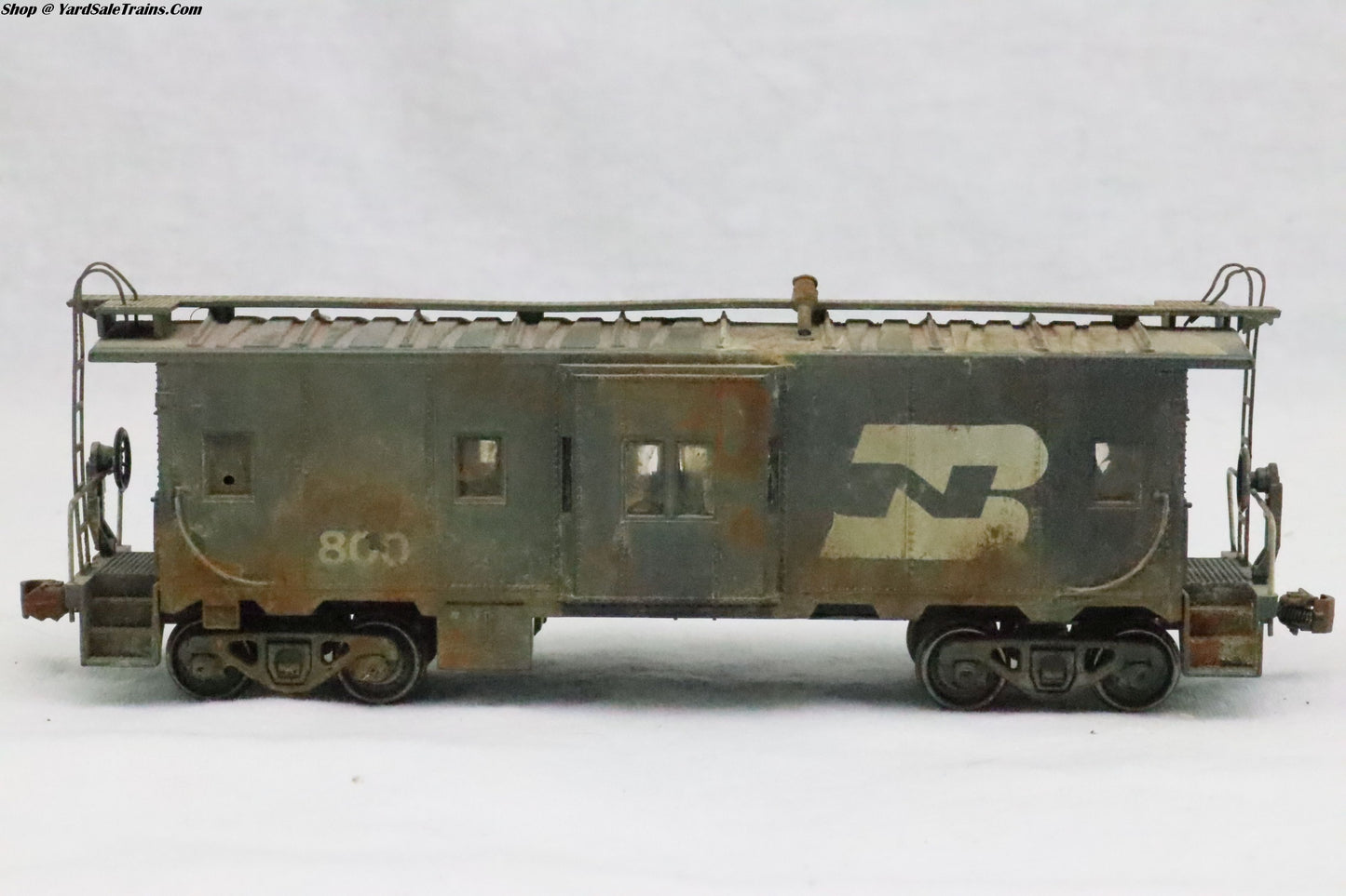 UNK-???? - Caboose - Burlington Northern - BN 800 - Weathered - Resistor & Metal Wheels - HO Scale - Preowned