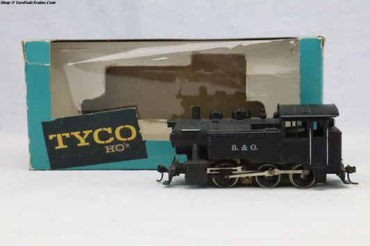TYCO-???? - 0-6-0 Steam Locomotive - Baltimore & Ohio - B&O (No#)  - HO Scale - Preowned