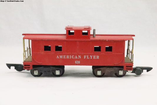 AF-2AF - Caboose - Rd# 638 - Preowned - S Scale - No Box