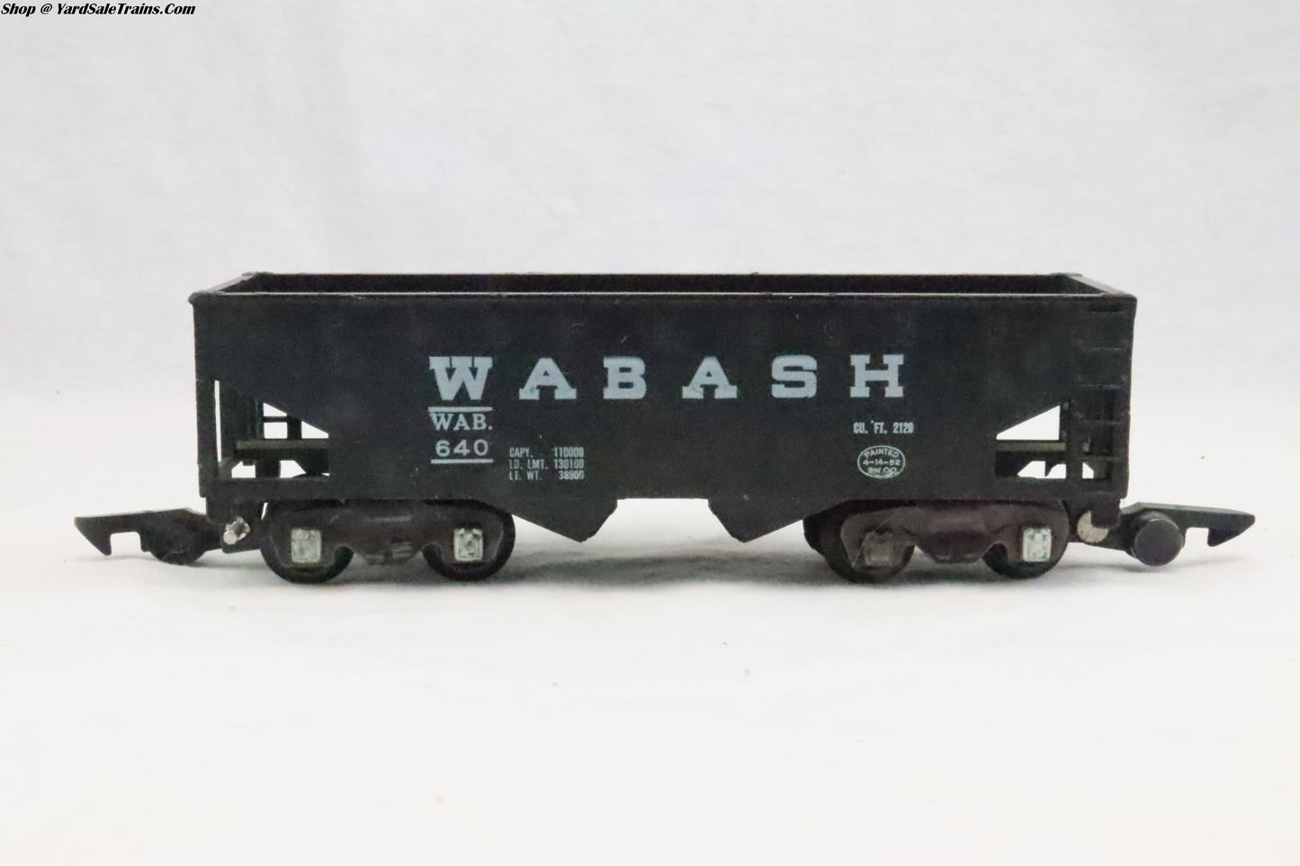 AF-1AF - 2-Bay Hopper - Wabash - WAB 640 - Preowned - S Scale - No Box