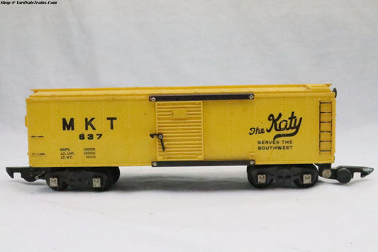 AF-1AF - Box Car - MKT (Katy) - MKT #637 - Preowned - S Scale - No Box