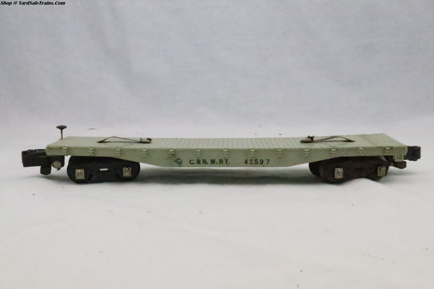 AF-2AF - Flat Car - C&NW Rd# 42597 - S Scale - Preowned - No Box