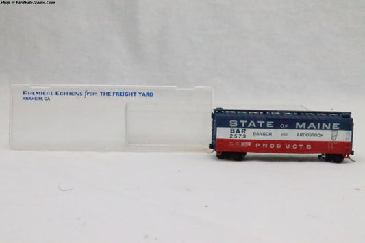 UNK-????? - 50' Box Car - Bangor & Aroostook (State of Maine) - BAR 2573 - Preowned - N Scale