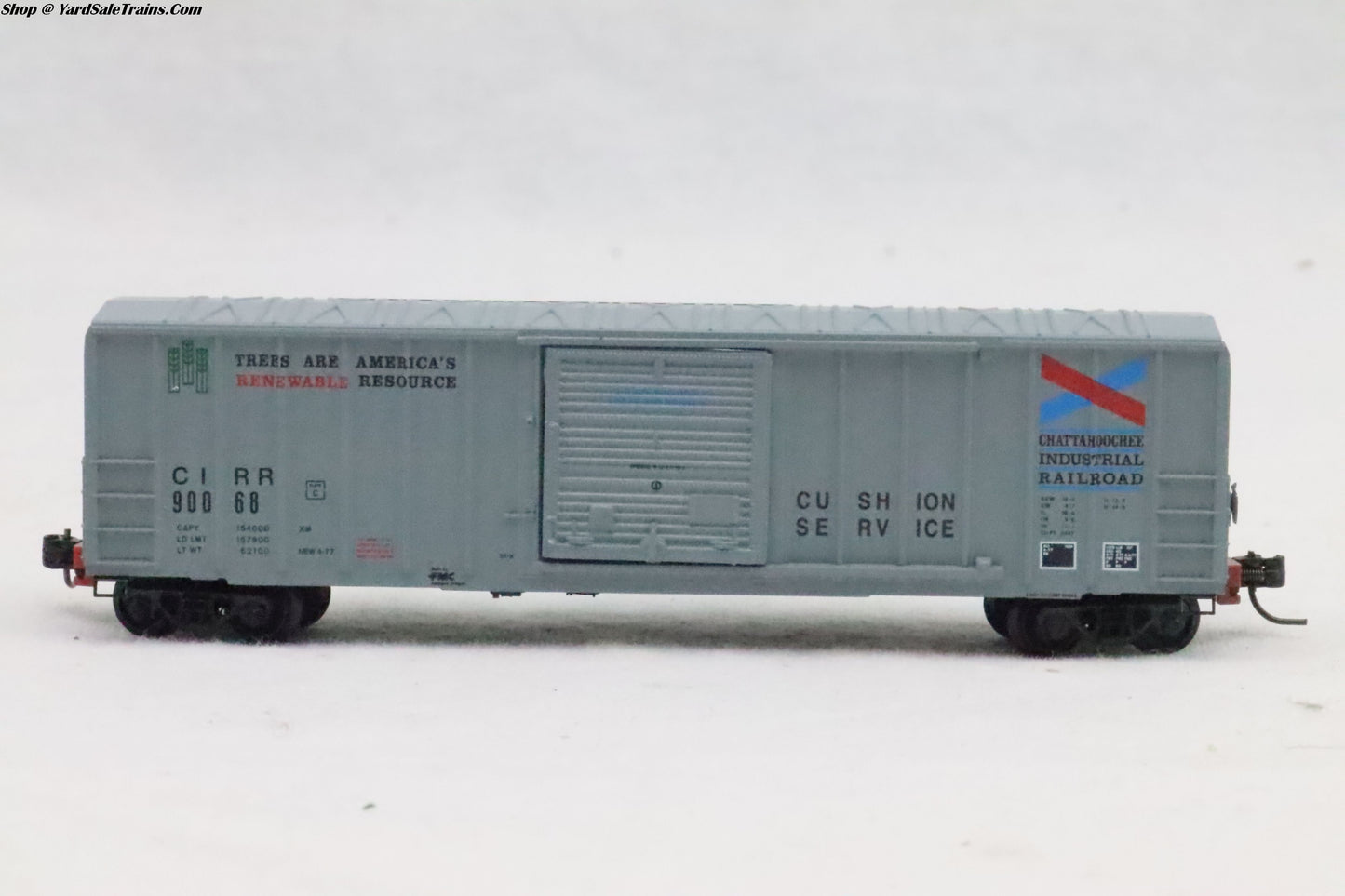 UNK-????? - Box Car - Chattahoochee Industrial Railroad - CIRR 90068 - Preowned - N Scale