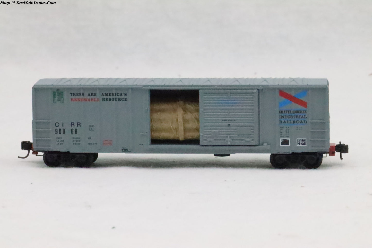 UNK-????? - Box Car - Chattahoochee Industrial Railroad - CIRR 90068 - Preowned - N Scale