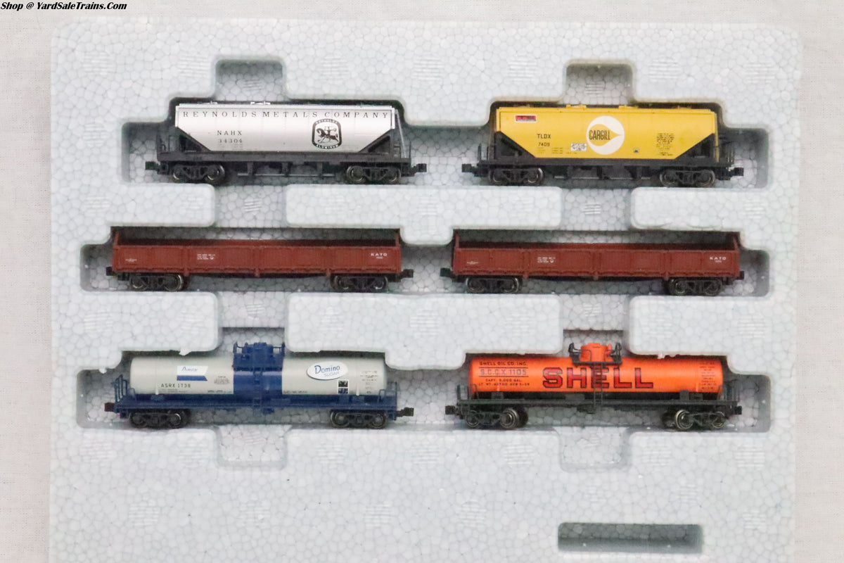 KAT-106-6275 - Mixed Freight Train Set - 6 Car Set - N Scale - Preowned