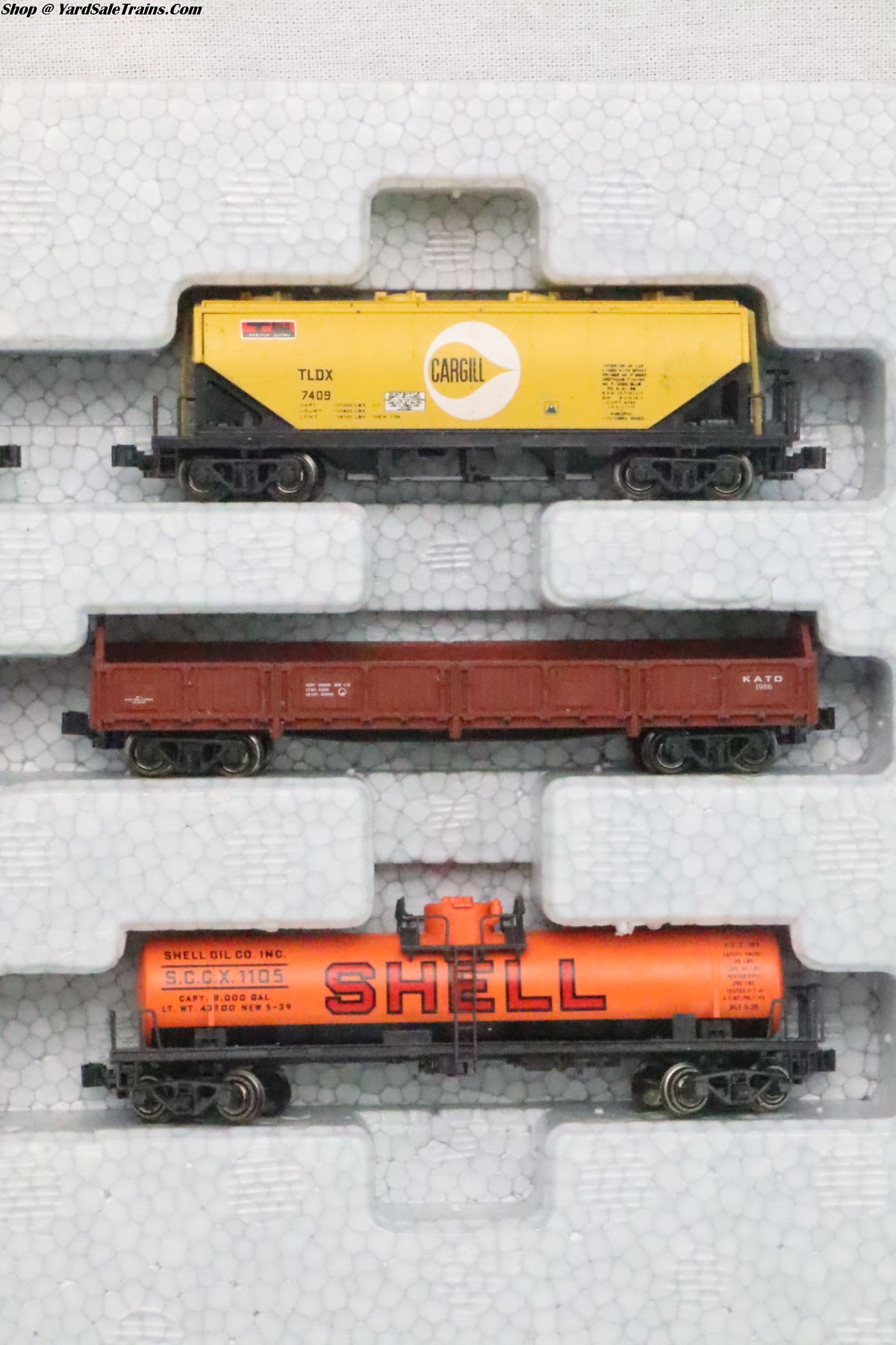 KAT-106-6275 - Mixed Freight Train Set - 6 Car Set - N Scale - Preowned
