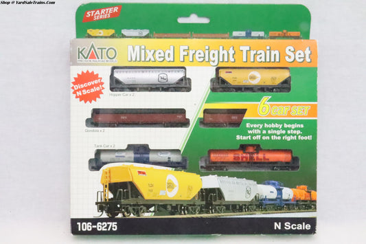 KAT-106-6275 - Mixed Freight Train Set - 6 Car Set - N Scale - Preowned