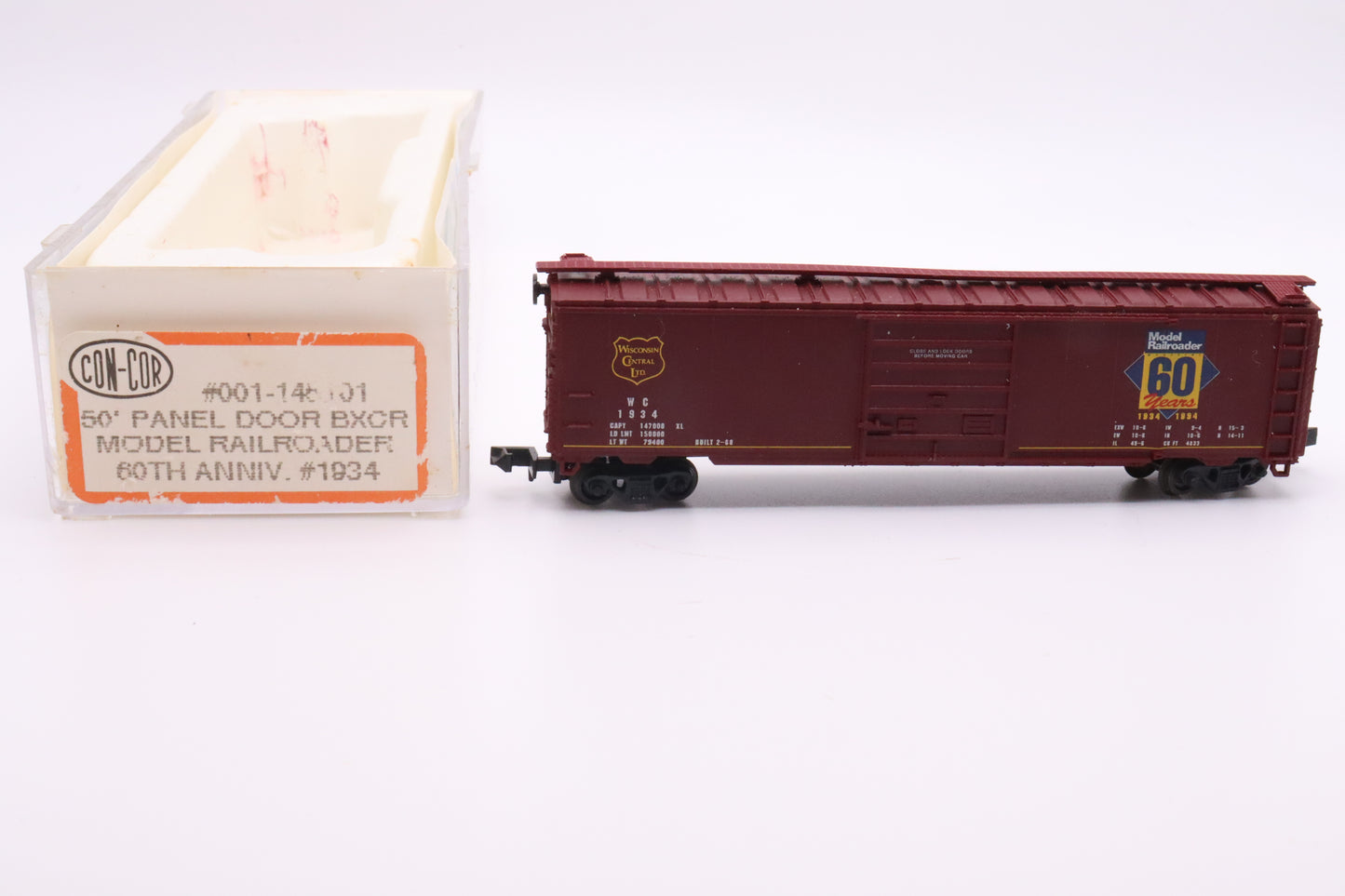 CC-001-145101 - 50' Panel Door Boxcar - Model Railroader 60th Anniversary - WC-1934