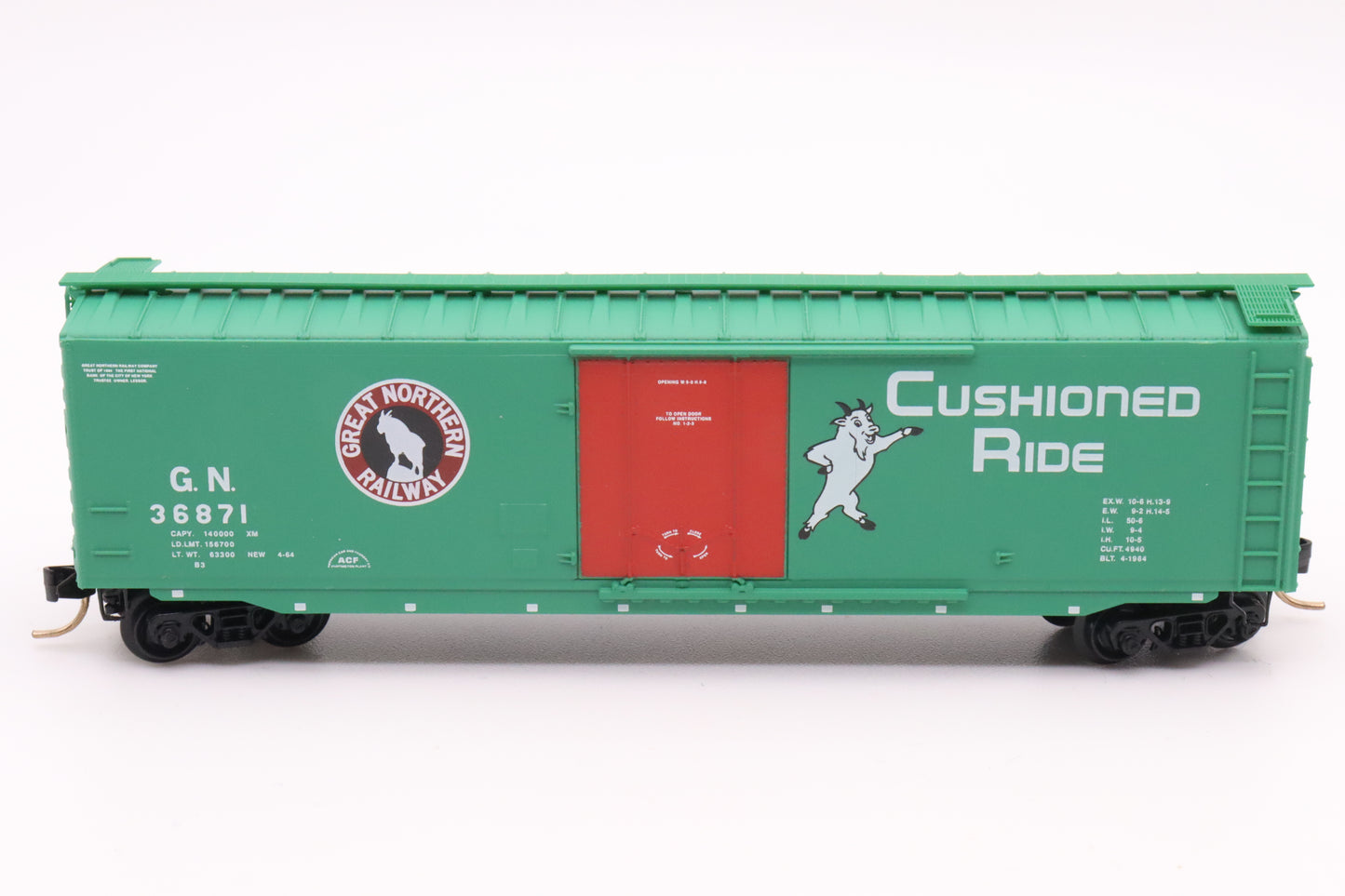 MTL-32340 - 50' Standard Boxcar, Plug Door - Great Northern - GN #36871