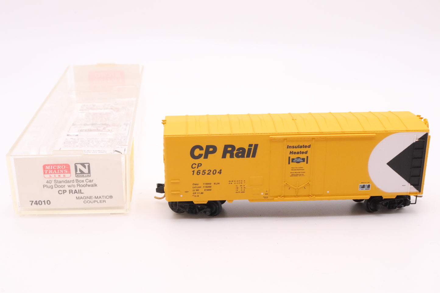 MTL-74010 -  40' Standard Plug Door Boxcar w/o Roofwalk - CP Rail - CP #165204