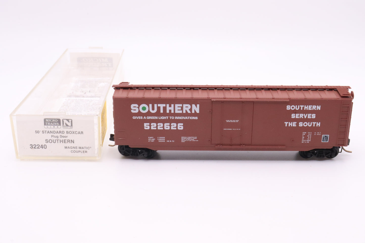 MTL-32240 - 50' Standard Boxcar, Plug Door - Southern - SOU #522626