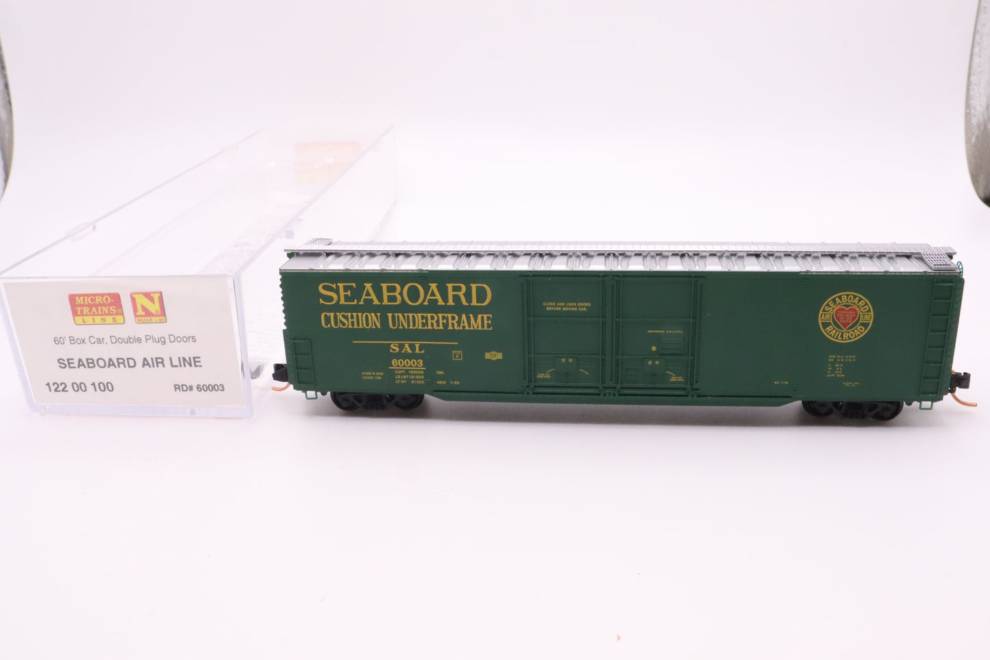 MTL-122 00 100 - 60' Box Car, Double Plug Doors - Seaboard Air Line - SAL #60003