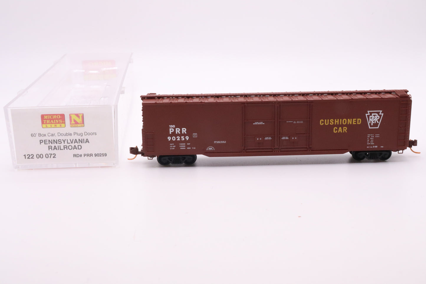 MTL-122 00 072 - 60' Box Car, Double Plug Doors - Pennsylvania Railroad - PRR #90259