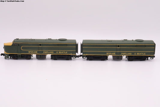 LL-7934 & LL-7935 - FA2 & FB2 Locomotive Set - Spokane Portland & Seattle - SP&C No Road #'s - N Scale - Preowned
