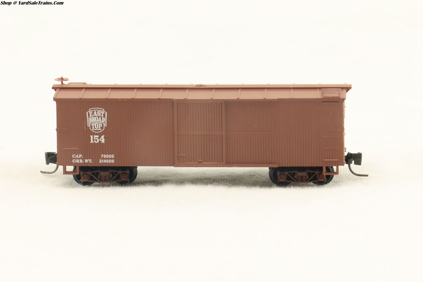 MTL - 15107 - 30' Box Car - East Broad Top - RD#154 - Nn3 Scale - Preowned