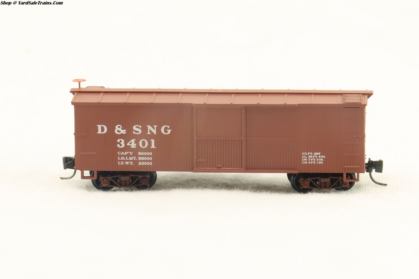 MTL - 800 00 050 -  Box Car w/Single Door - Durango & Silverton - D&SNG # 3401 - Nn3 Scale - Preowned