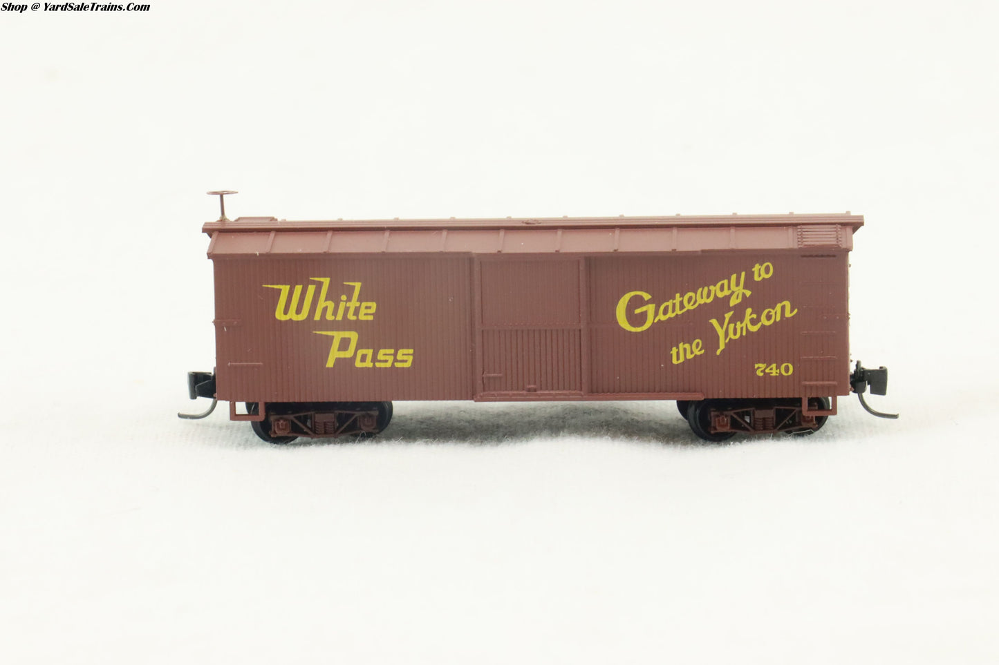 MTL - 15111  -  30' Box Car - White Pass & Yukon - Rd# 740 - Nn3 Scale - Preowned