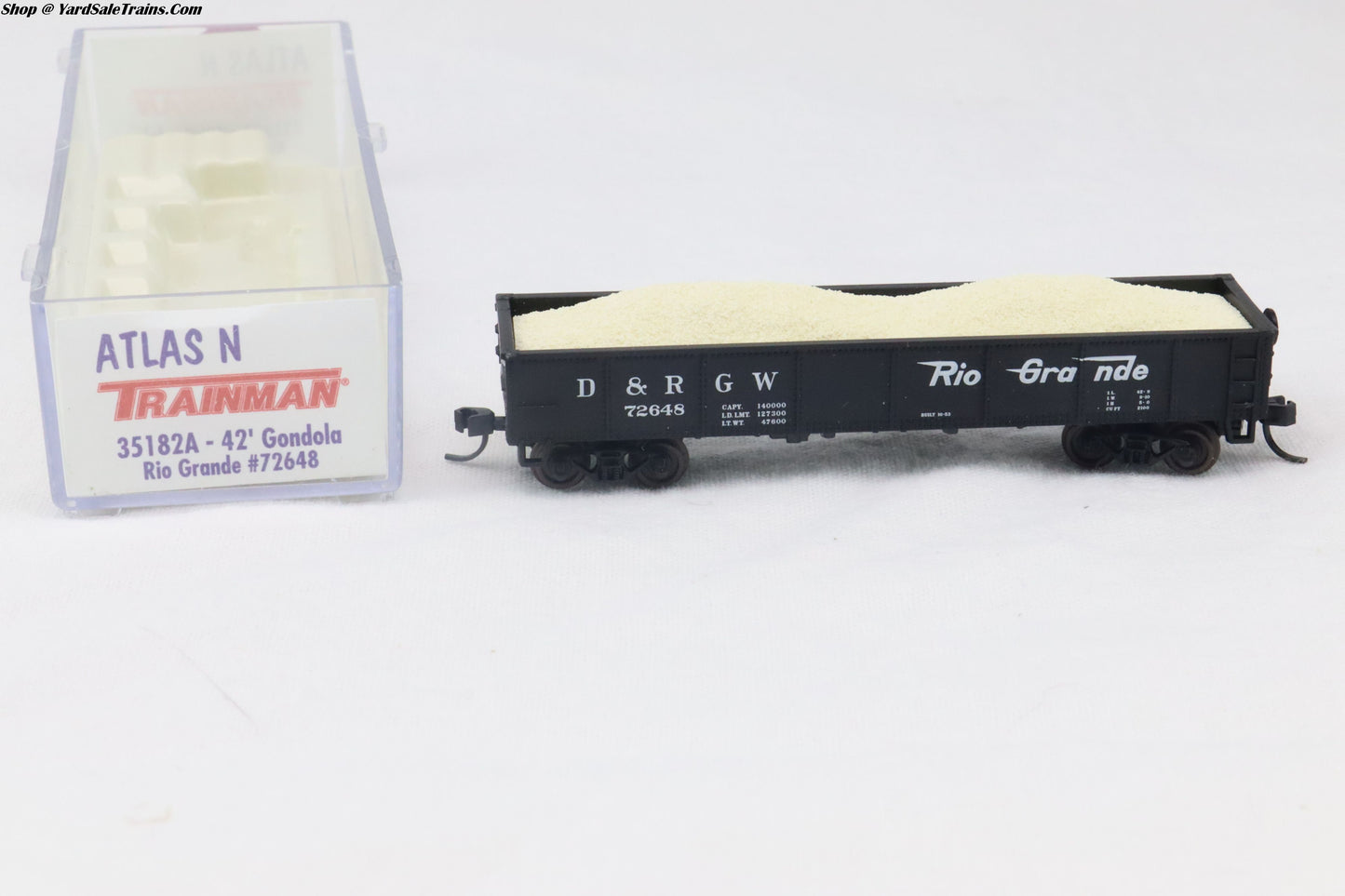 ATL-35182A - 42' Gondola - Rio Grande - D&RGW #72648 - N-Scale - Preowned