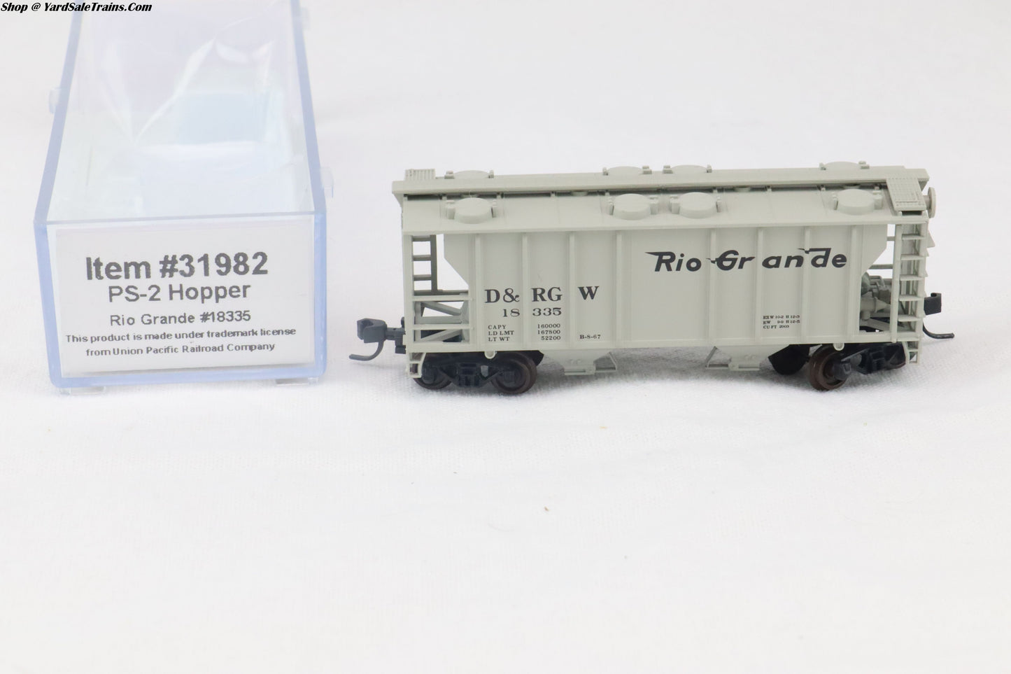 ATL-31982 - PS-2 Hopper - Rio Grande - D&RGW #18335 - N-Scale - Preowned