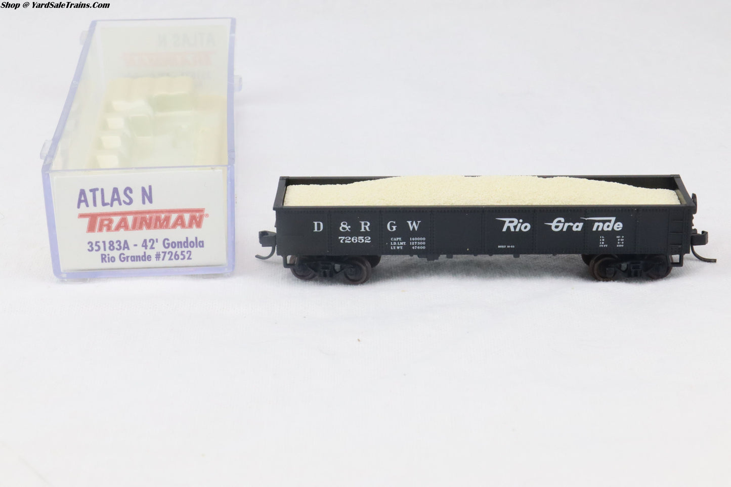 ATL-35183A - 42' Gondola - Rio Grande - D&RGW #72652 - N-Scale - Preowned