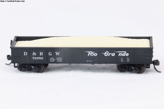 ATL-35183A - 42' Gondola - Rio Grande - D&RGW #72652 - N-Scale - Preowned