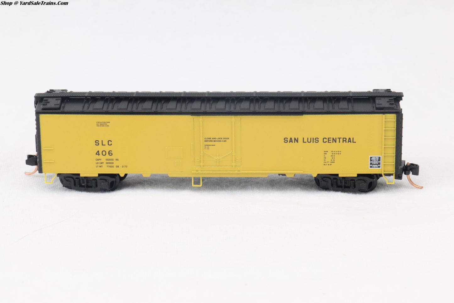 MTL-052 00 100 - 52' 2" Riveted Steel Express Reefer, Plug Door - San Luis Central - SLC #406 - N-Scale - Preowned