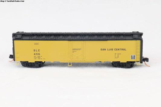 MTL-052 00 100 - 52' 2" Riveted Steel Express Reefer, Plug Door - San Luis Central - SLC #406 - N-Scale - Preowned