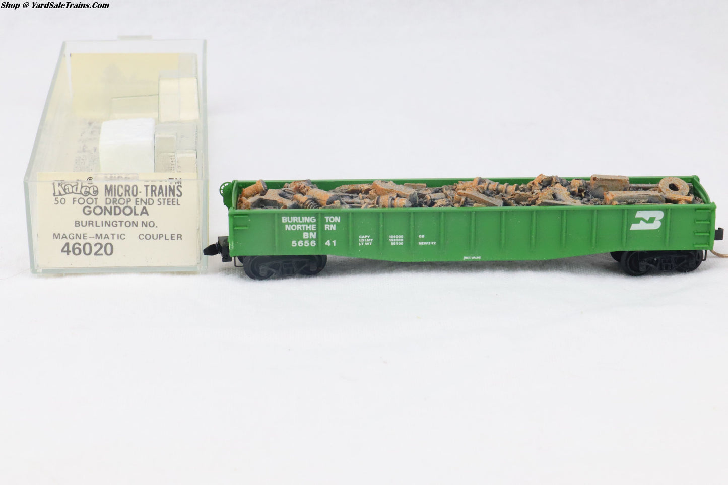 MTL-46020 (Kadee) - 50' Gondola Drop-End Gondola - Burlington Northern - BN #565641 - N-Scale - Preowned