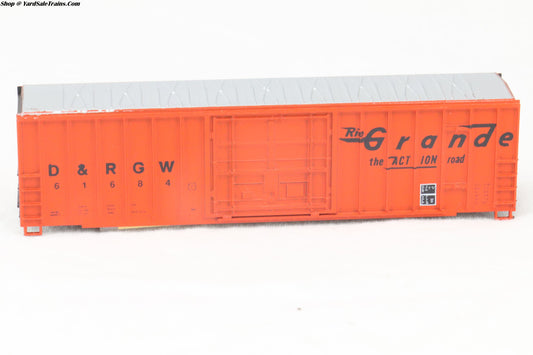 RND-8827 - Ribbed Side Boxcar Kit - Rio Grande - D&RGW #61784 - N-Scale - Preowned