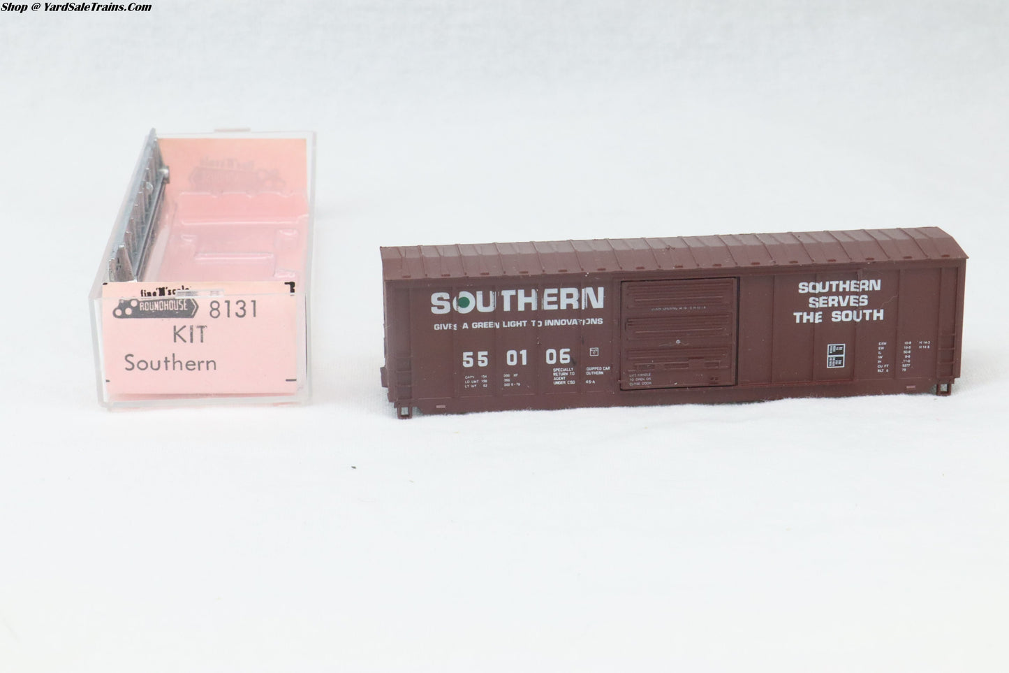 RND-8131 - 50' PS Single Door Boxcar Kit - Southern - SOU #550106 - N-Scale - Preowned