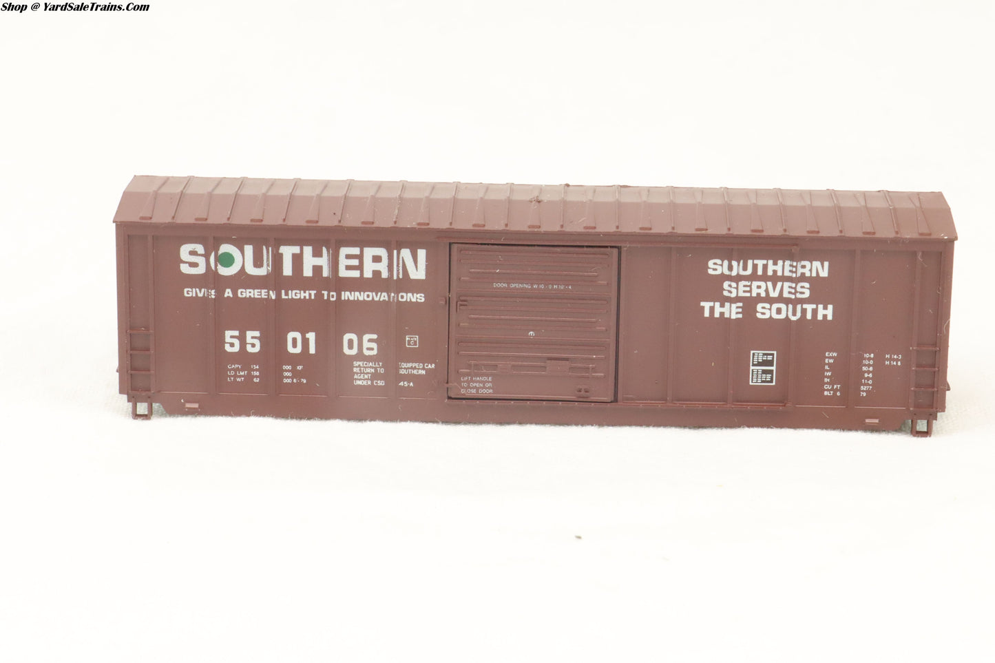 RND-8131 - 50' PS Single Door Boxcar Kit - Southern - SOU #550106 - N-Scale - Preowned