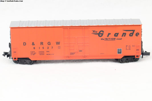 RND-82014 - 50' Hi-Cube Plug Door Boxcar - Rio Grande - D&RGW #61527 - N-Scale - Preowned