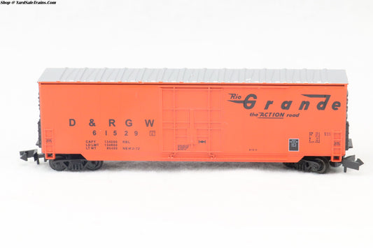 RND-82014 - 50' Hi-Cube Plug Door Boxcar - Rio Grande - D&RGW #61529 - N-Scale - Preowned