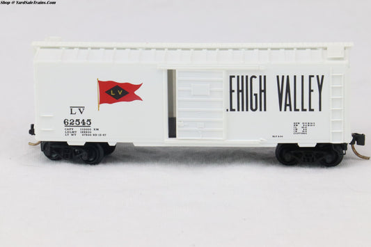 MTL-20126 - 40' Standard Boxcar Single Door w/o Roofwalk - Lehigh Valley - LV #62545 - N-Scale - Preowned