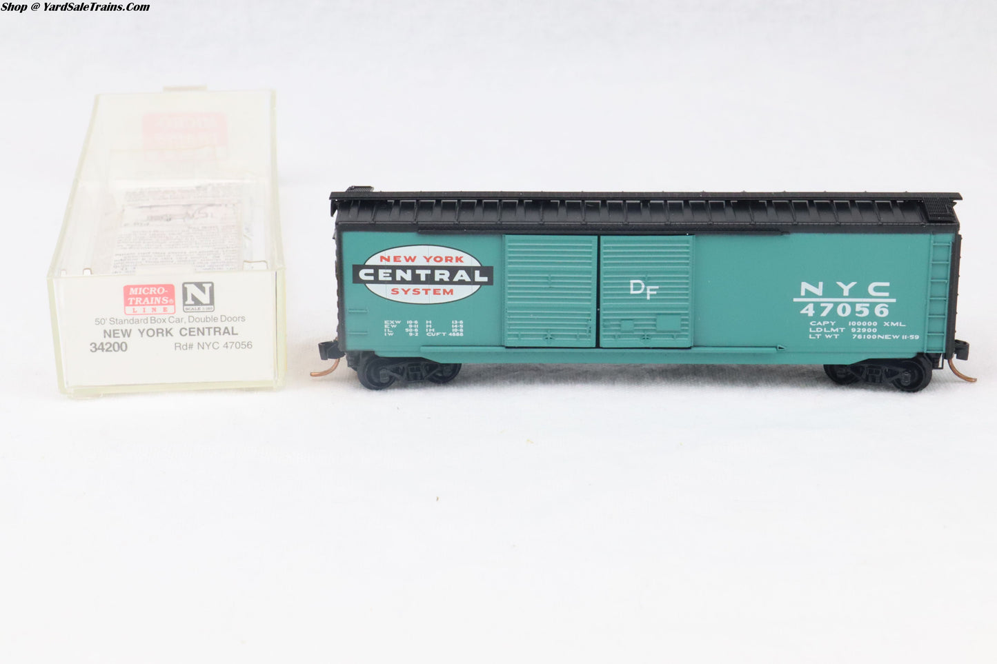 MTL-34200 - 50' Standard Boxcar Double Door - New York Central - NYC-47056 - N-Scale - Preowned