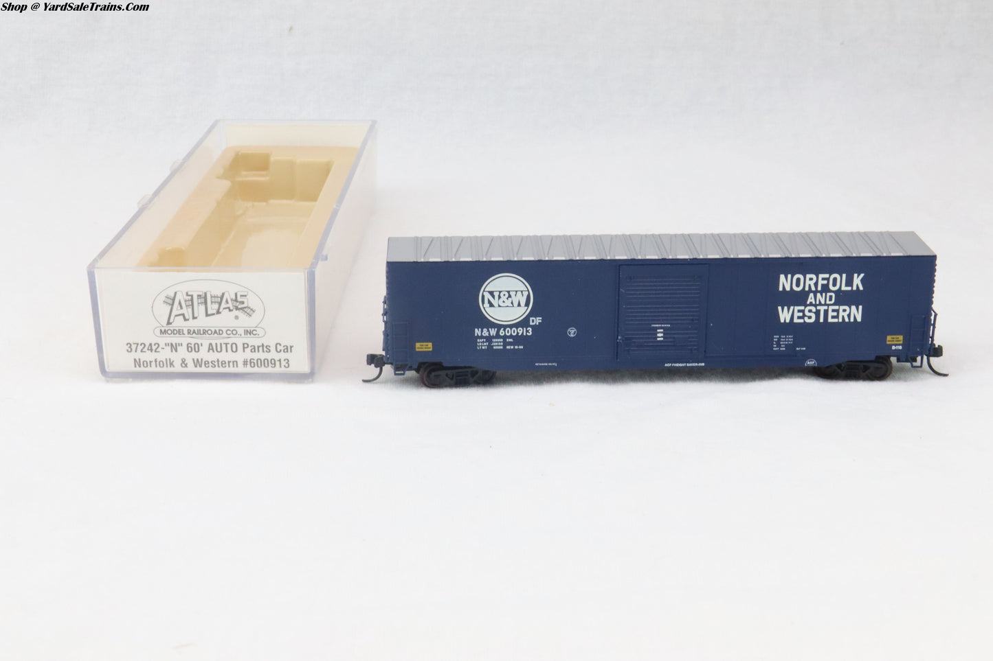 ATL-37242 - 60' Auto Parts Boxcar - Norfolk & Western - N&W #600913 - N-Scale - Preowned