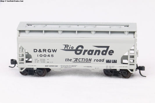 ATL-50 001 866 - 2-Bay Centerflow Hopper - Rio Grande - D&RGW #10045 - N-Scale - Preowned