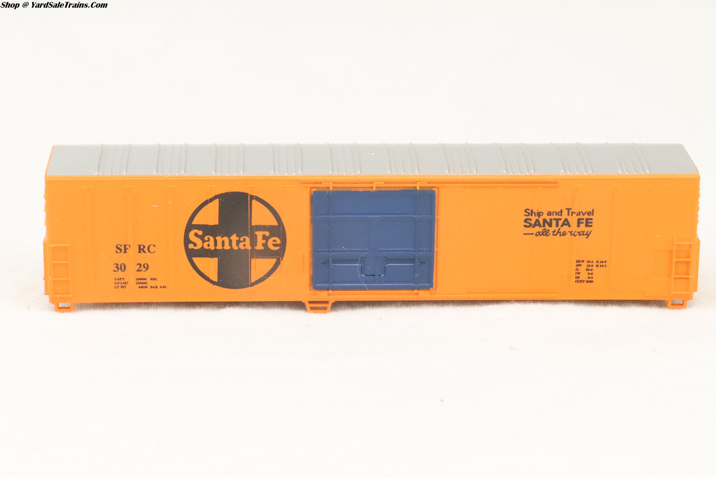 RND-8428 - 57' Mechanical Refrigerator Car Kit - Santa Fe - SFRC #3029 - N-Scale - Preowned