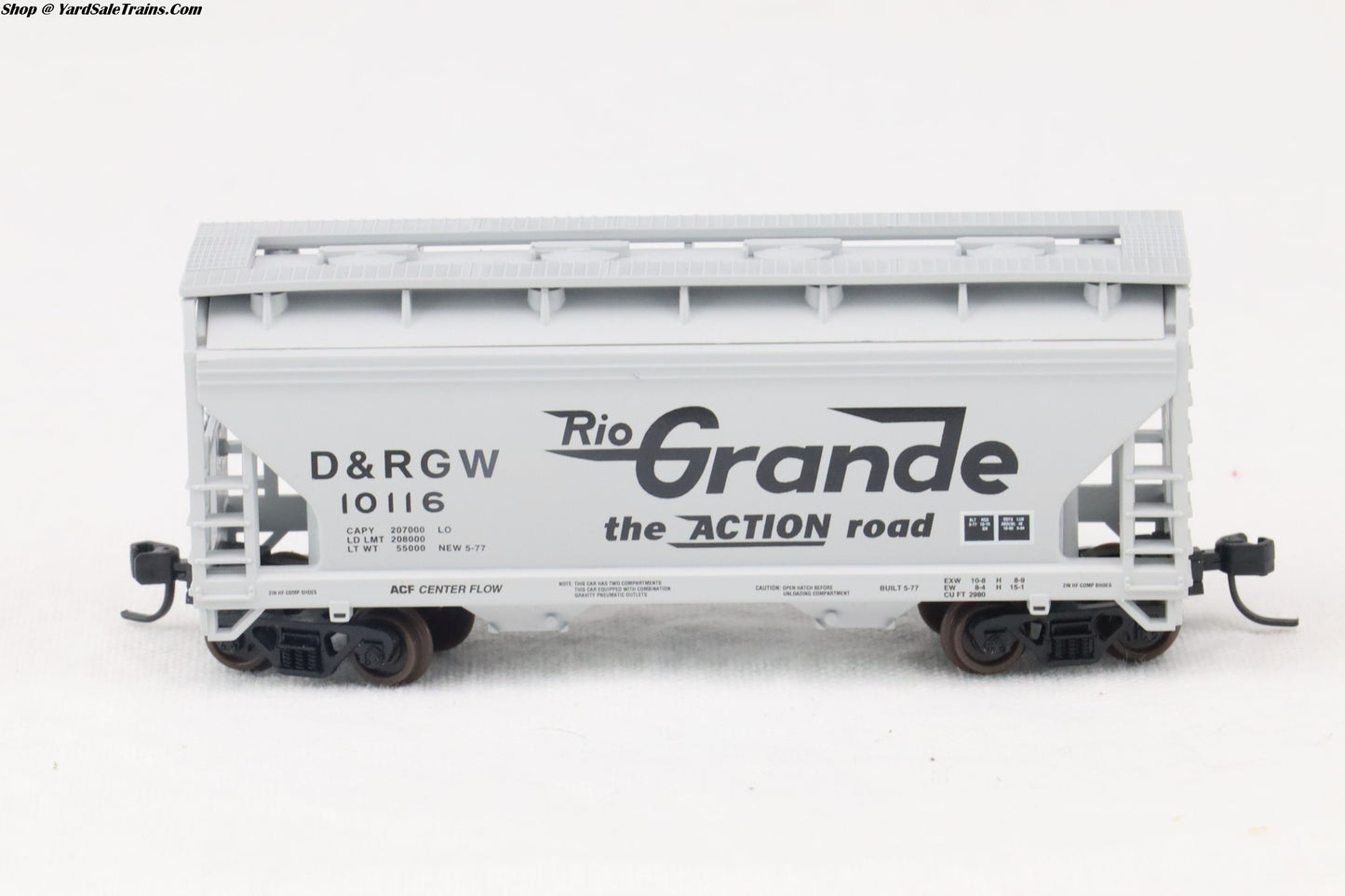 ATL-39152 - 2-Bay Centerflow Hopper - Rio Grande - D&RGW #10116 - N-Scale - Preowned