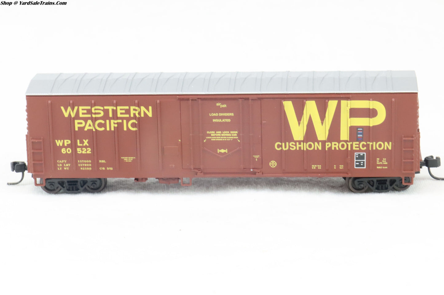 ATH-10670 - NACC 50' Box Car - Western Pacific - WPLX #60522 - N-Scale - Preowned