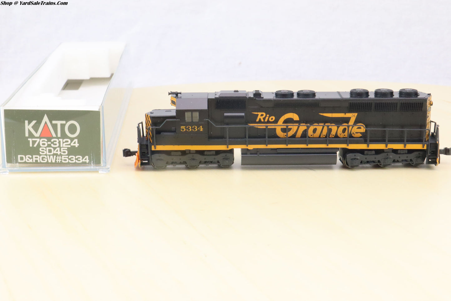 KAT-176-3124 - SD45 - Rio Grande - D&RGW #5334 - N-Scale  - Preowned