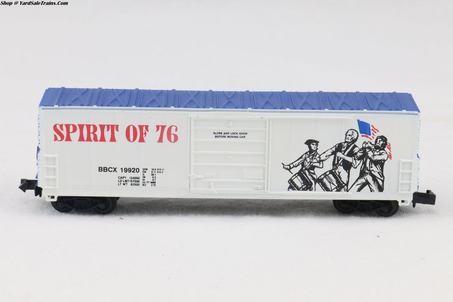 BEV-22010 - 50' Evans Boxcar - Spirit of 76 - BBCX #19920 - N-Scale - Preowned