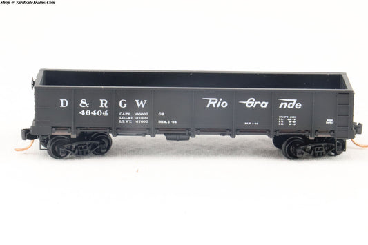 MTL-083 51 060 - 40' Drop Bottom Gondola - Rio Grande - D&RGW #46404 - N-Scale - Preowned