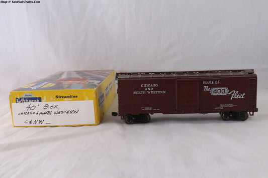 ATH-???? - 40' Box Car - Chicago & North Western - CNW #none - Built, Metal Wheels, Resistored - HO-Scale - Preowned