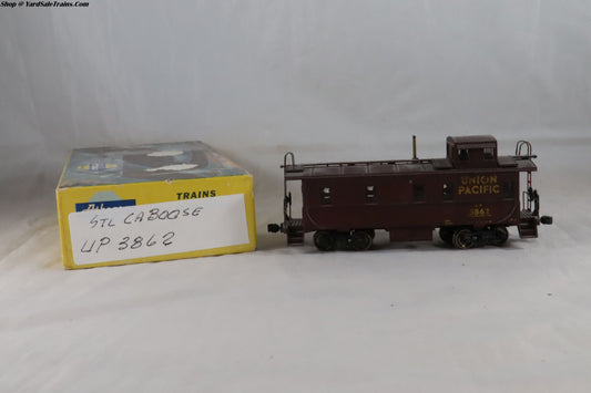 ATH-C105 - Caboose - Union Pacific - UP #3862 - Weathered - Built, Metal Wheels, Resistored - HO-Scale - Preowned