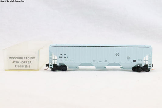 RED-RN-15426-3 - 4740 Covered Hopper - Missouri Pacific - MP #716143 - N-Scale - Preowned